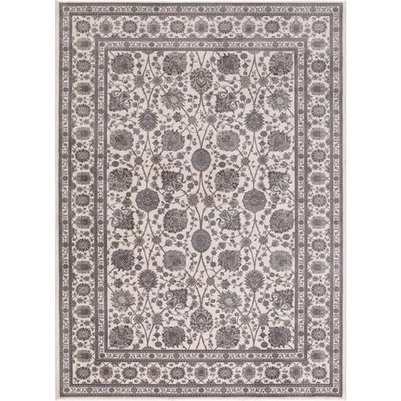 CONCORD GLOBAL 7 ft. 10 in. x 9 ft. 10 in. Kashan Kashan - Ivory 28427
